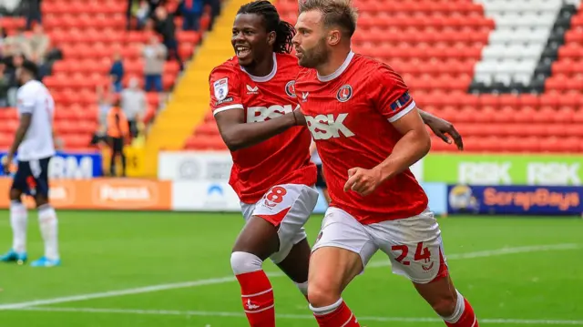 Charlton celebrate