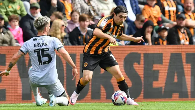 Hull v Millwall match action