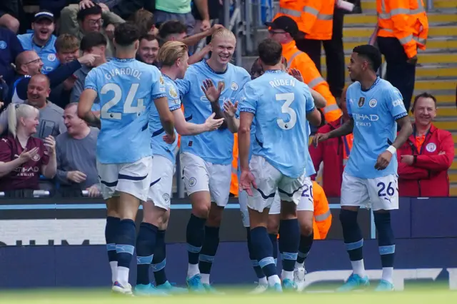 Manchester City celebrate