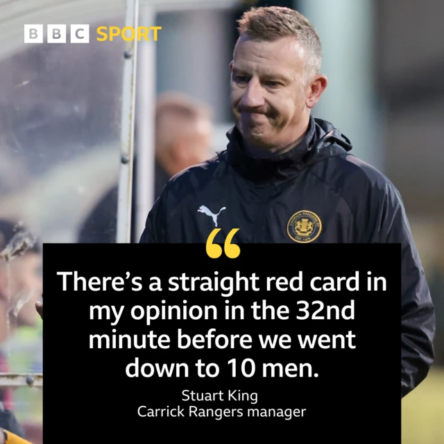 Carrick Rangers manager Stuart King