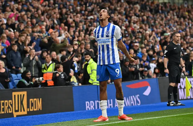 Joao Pedro celebrates