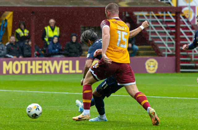 Yutaro Oda scores for Hearts against Motherwell