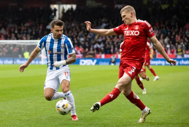 Kilmarnock's Danny Armstrong and Aberdeen's Jack Mackenzie