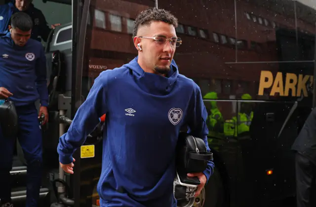 Hearts defender Andres Salazar