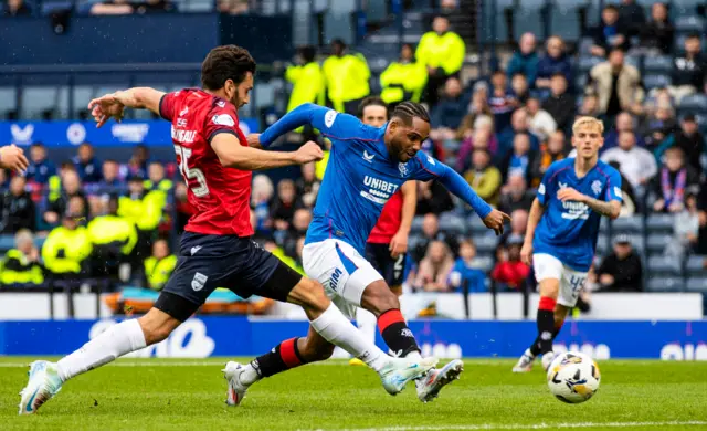 Danilo scores for Rangers against Ross County