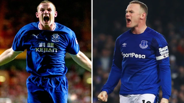 Wayne Rooney - Collated image celebrating playing for Everton