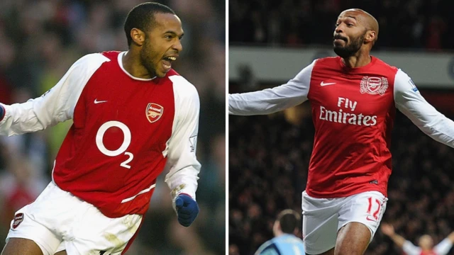 Thierry Henry collated image playing for Arsenal