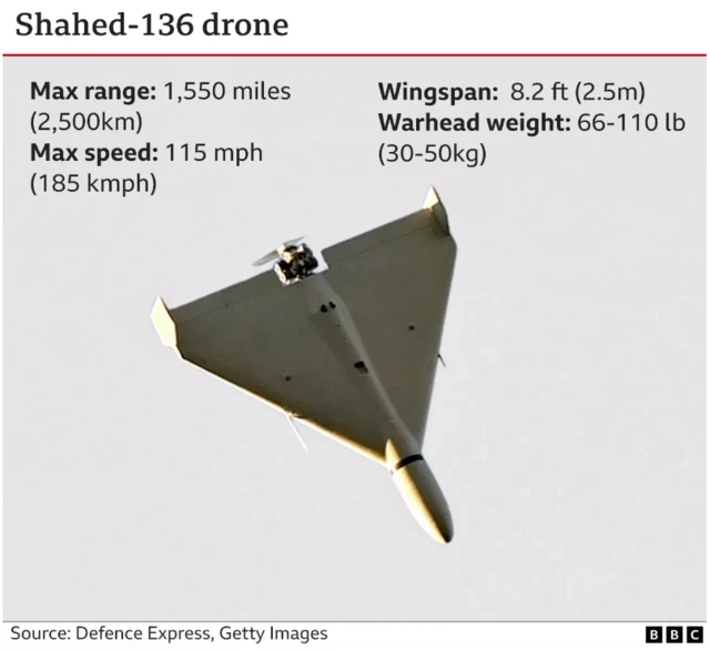 A Shahed drone