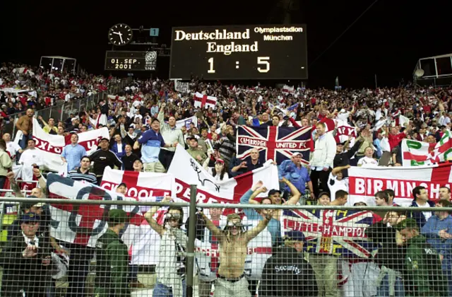 England scoreline inside the stadium