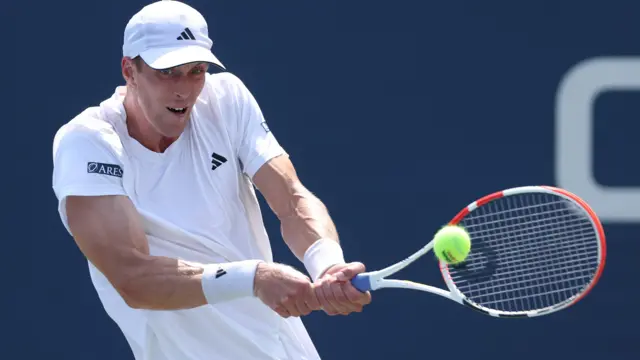 Jan Choinski in action at the US Open