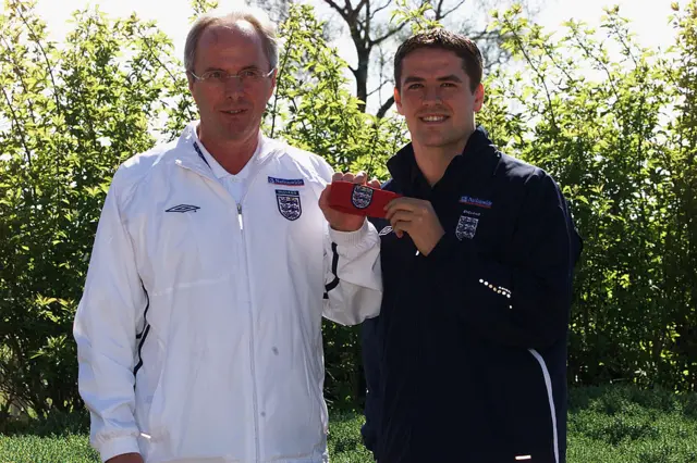 Sven-Goran Eriksson and Michael Owen