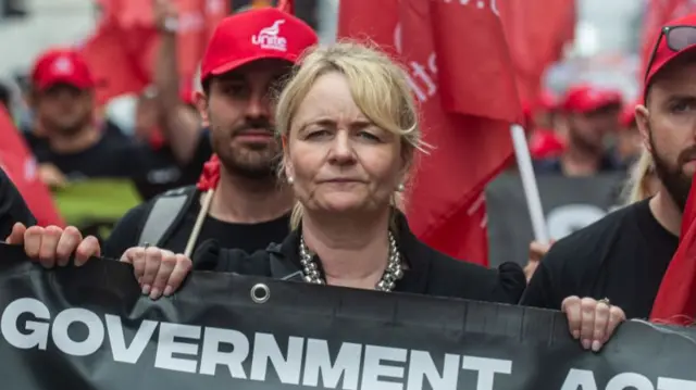 The general secretary of the Unite union Sharon Graham