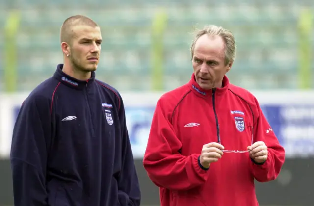 David Beckham and Sven Goran Eriksson