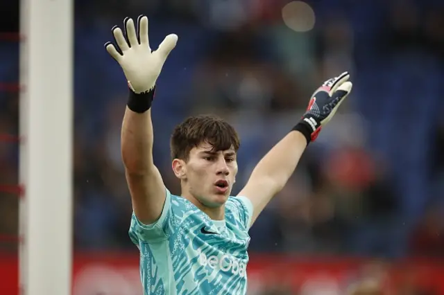 KRC Genk goalkeeper Mike Penders during the friendly match