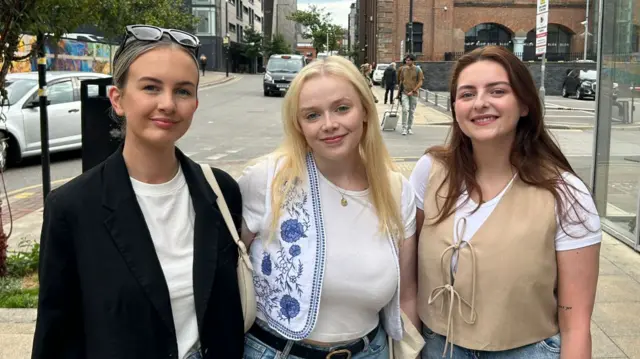 L-R Holly Smail, Kym Macaulay, Lucy Byers