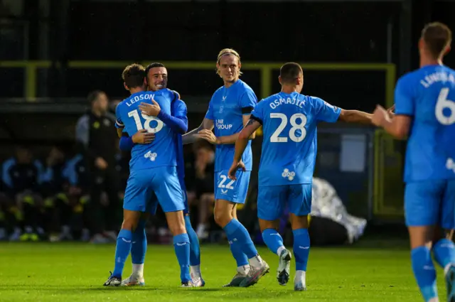 Sam Greenwood celebrates