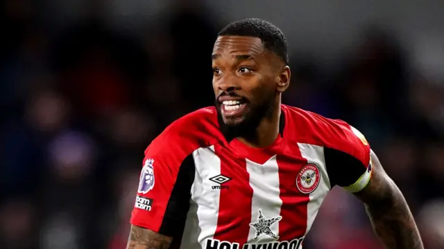 Ivan Toney playing for Brentford