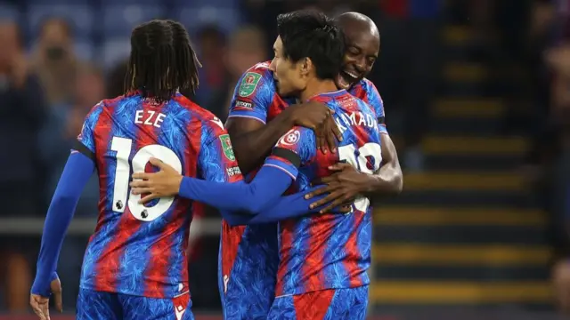 Palace players celebrate