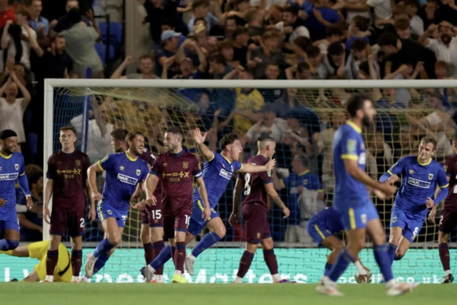 Mathew Stevens celebrates