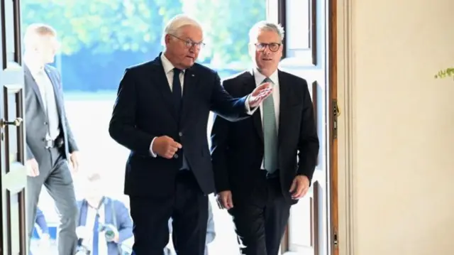 Starmer with President Frank-Walter Steinmeier