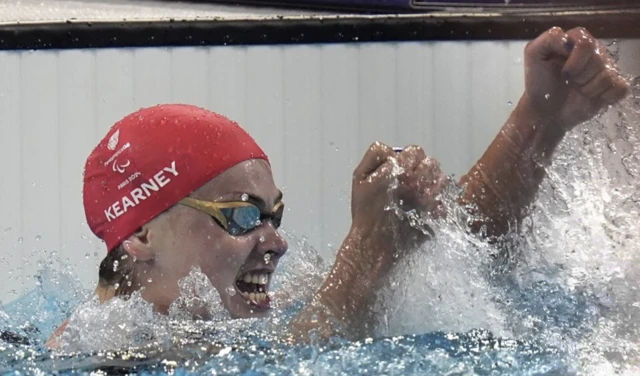 Tully Kearney celebrates