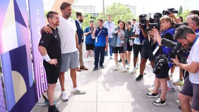 Jurgen Klopp, German Football Manager, speaks to the media