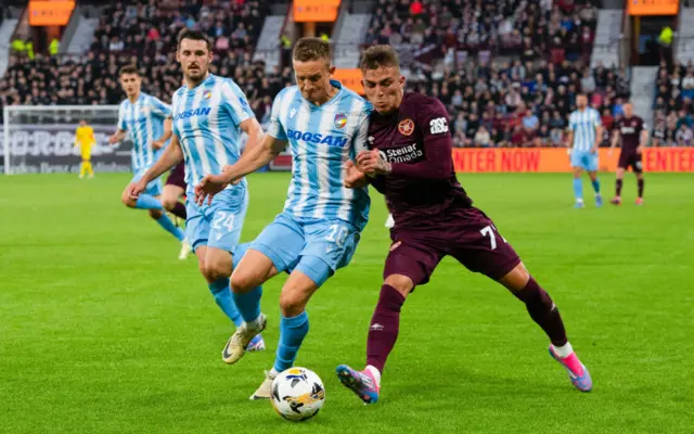 Hearts 0-0 Viktoria Plzen (agg 0-1)