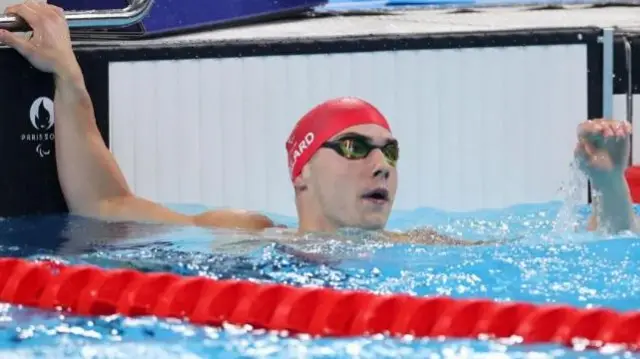 Great Britain's William Ellard won his S14 butterfly heat this morning