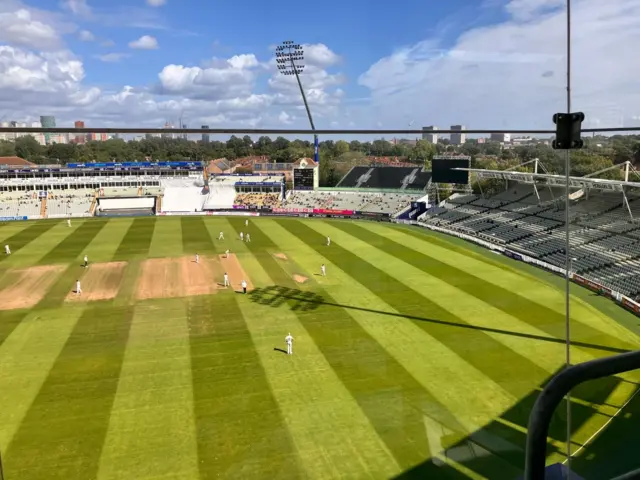 View of Edgbaston from the stands