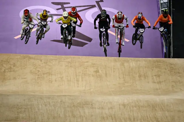 Kye Whyte in the men's BMX racing at the 2024 Paris Olympics