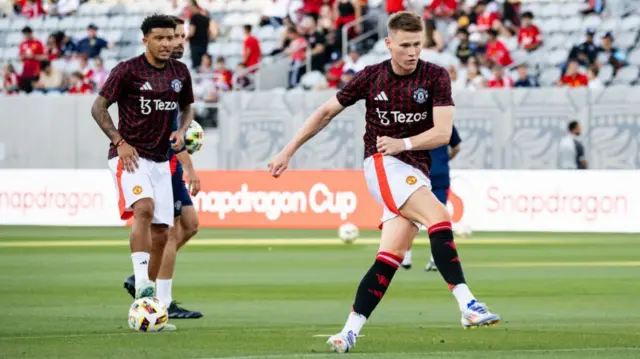 Jadon Sancho and Scott McTominay