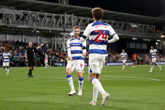 QPR celebrate scoring