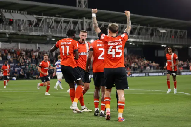 Luton celebrate