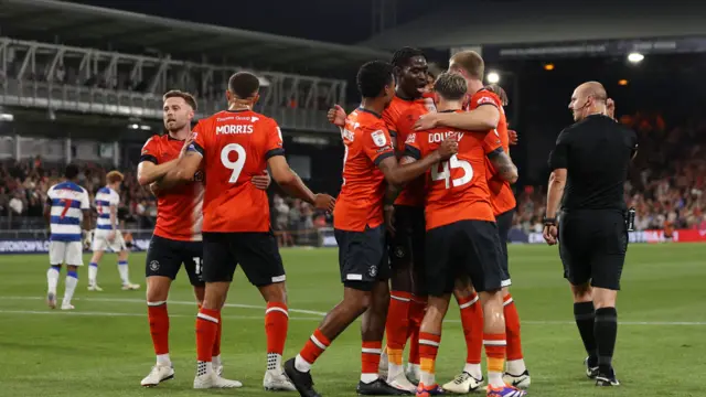 Luton celebrate