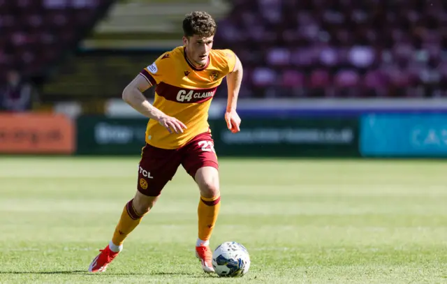 Vale in action for Motherwell last season