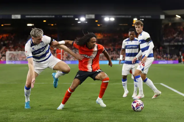 Luton v QPR match action