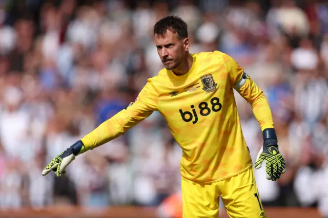 Neto playing for Bournemouth