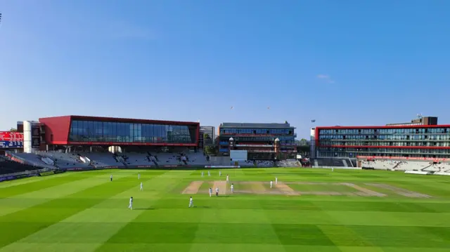 A sunny scene at Old Trafford