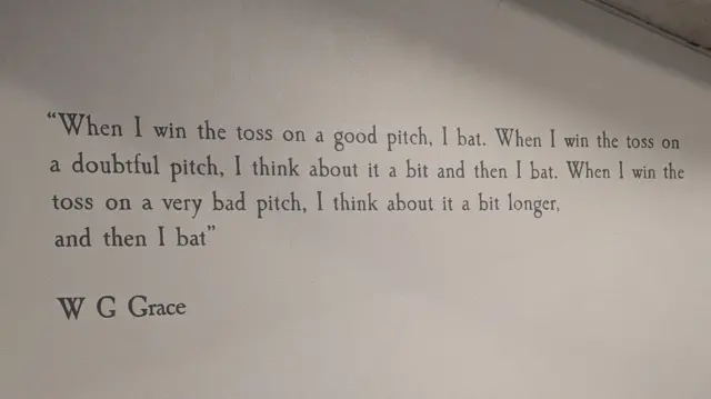 WG Grace quote