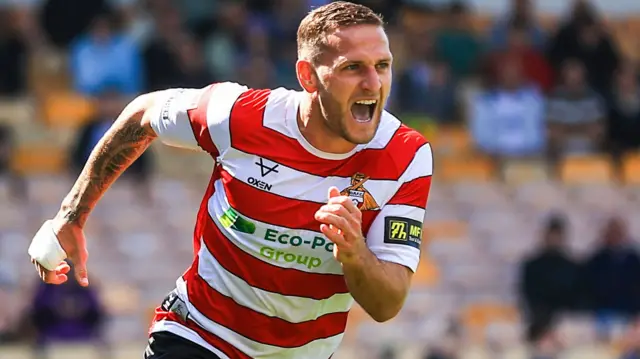 Billy Sharp celebrates scoring