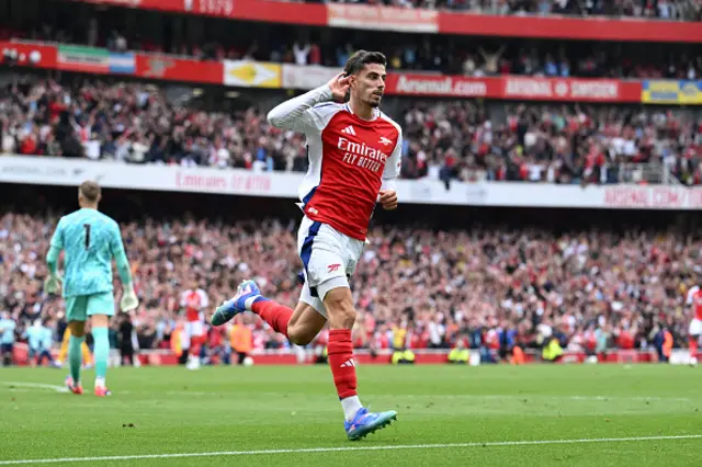 Kai Havertz of Arsenal celebrates