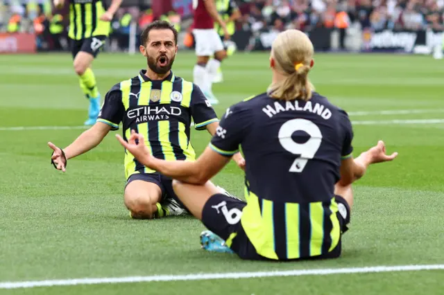 Bernardo Silva and  Erling Haaland