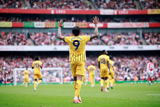 Joao Pedro celebrates