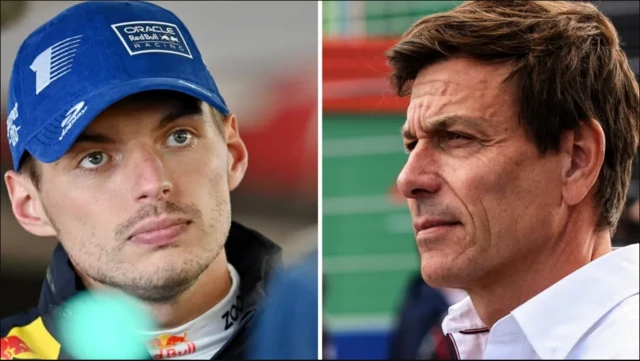 Max Verstappen and Toto Wolff