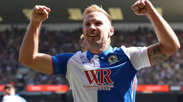 Andi Weimann celebrates