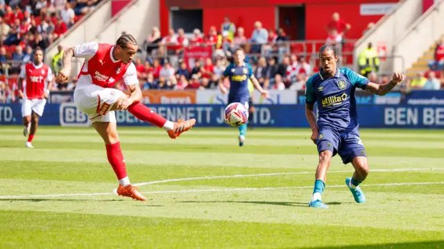 Rotherham v Huddersfield match action