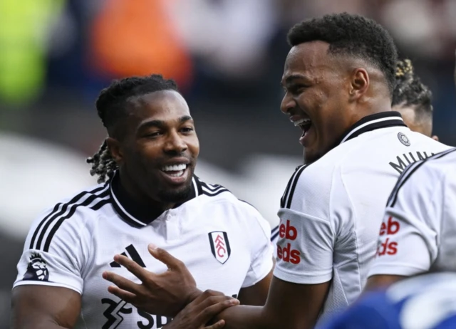 Adama Traore celebrates