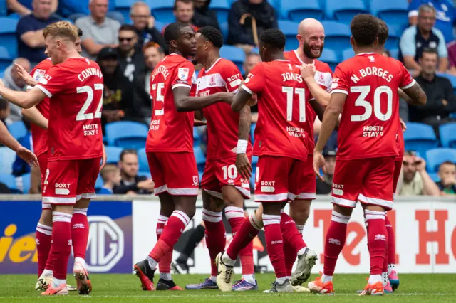 Middlesbrough celebrate scoring