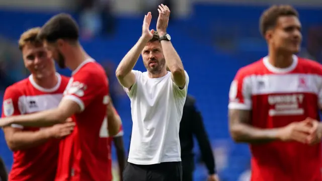 Michael Carrick applauds Middlesbrough's fans