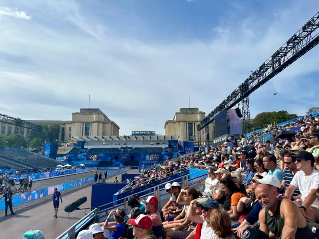 Finish line crowd